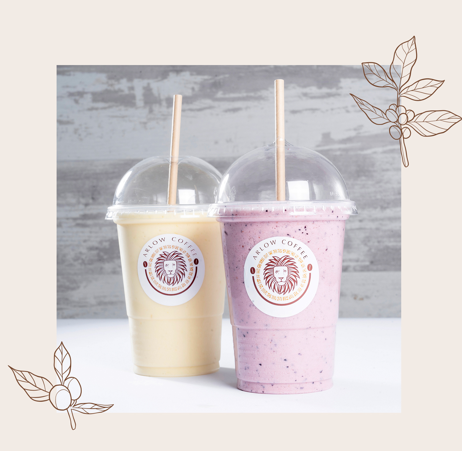 Batidos en Arlow Coffee